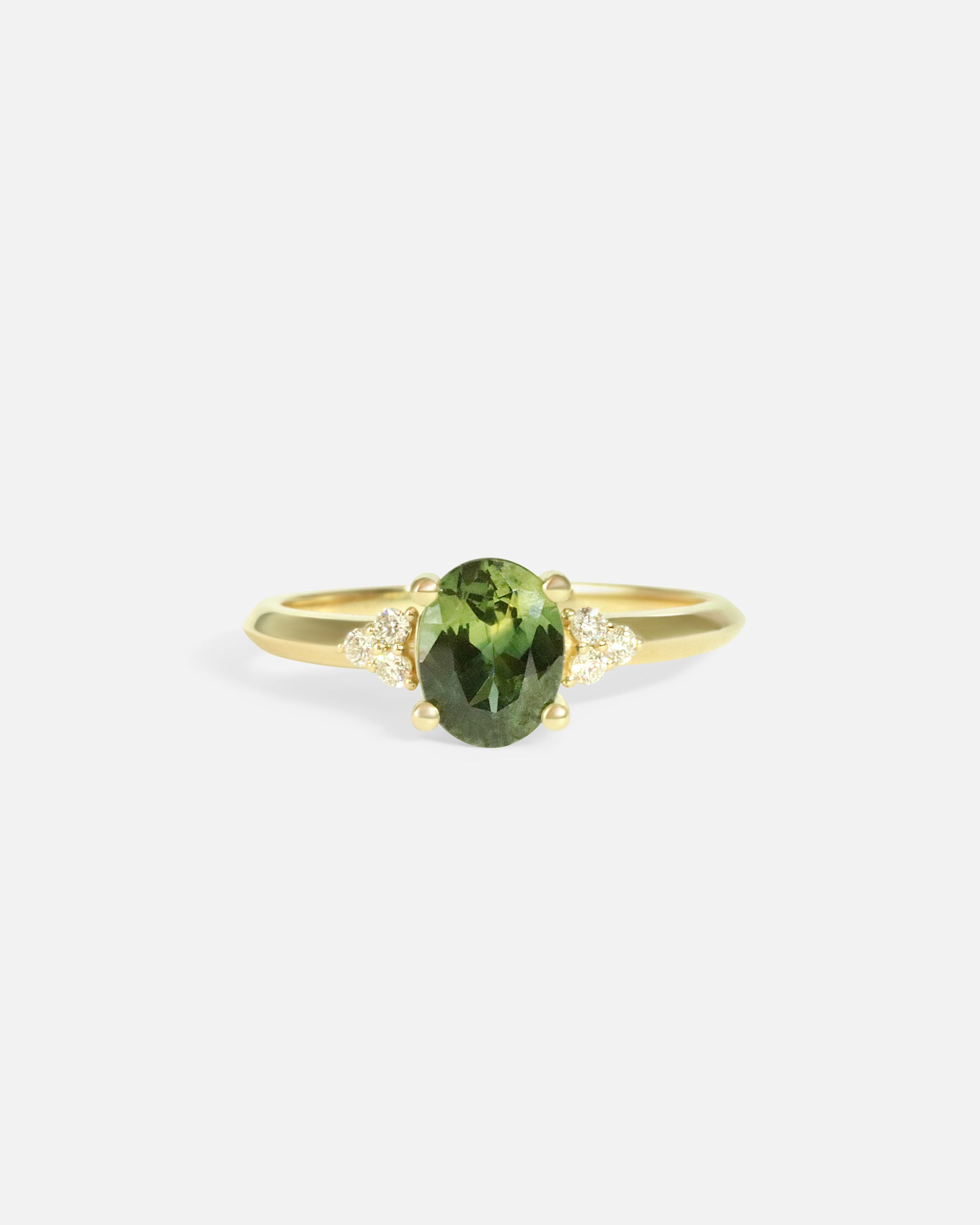 Front view of Rooney / Oval Sapphire Ring by Casual Seance