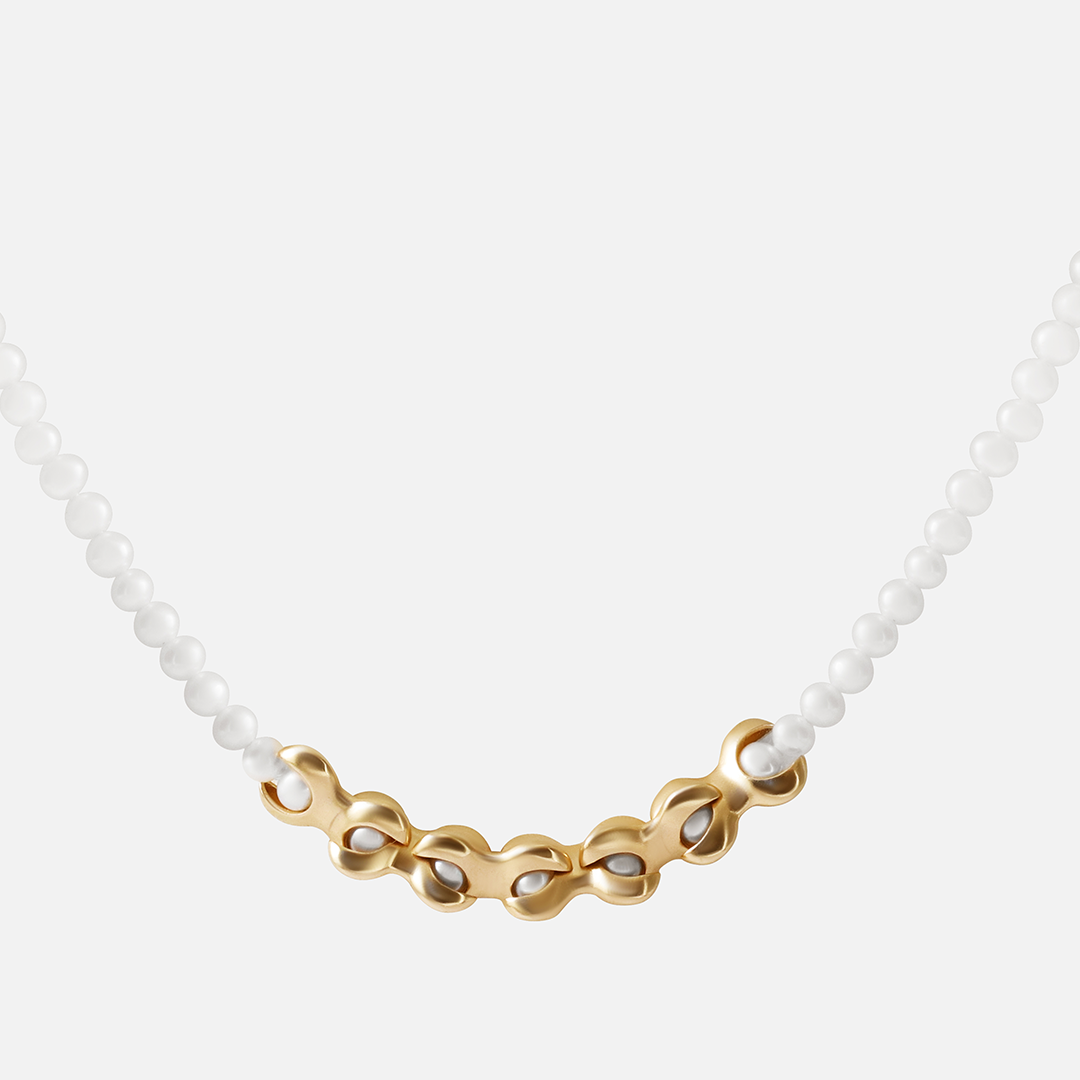Pearl Necklace / 3mm By Lucia B Marti in pendants Category