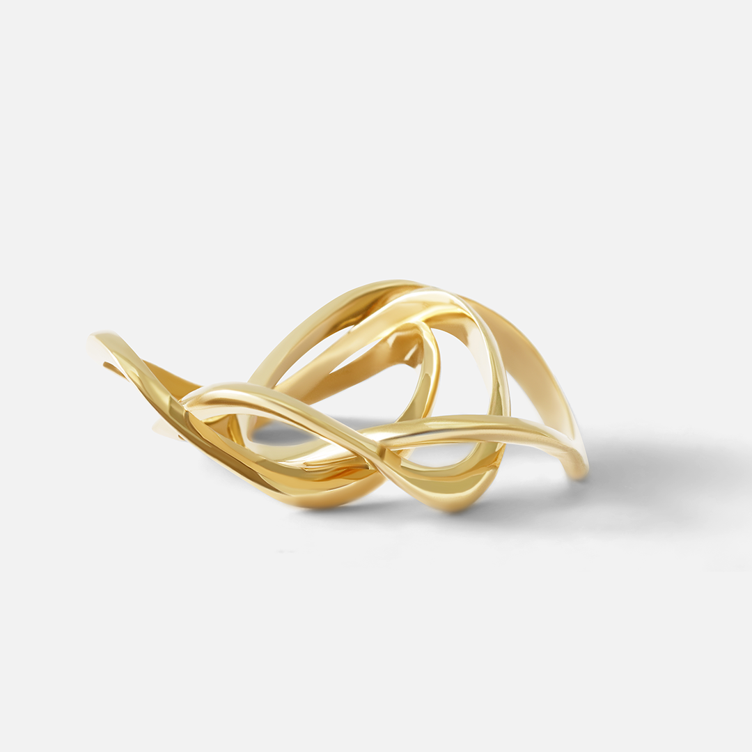 Front product view of Lucia B Marti's Twist Stack Rings