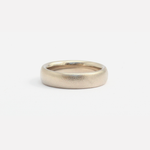 Front view of Dome Band / 6mm in 14k Grey Gold