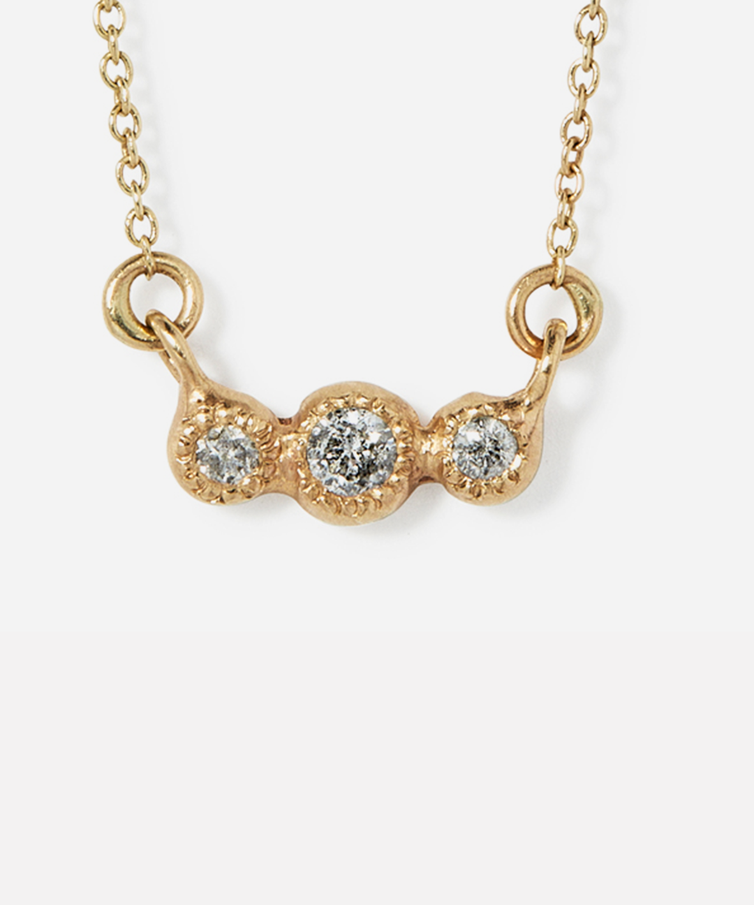 Melee 24B / White Diamond Pendant By Hiroyo