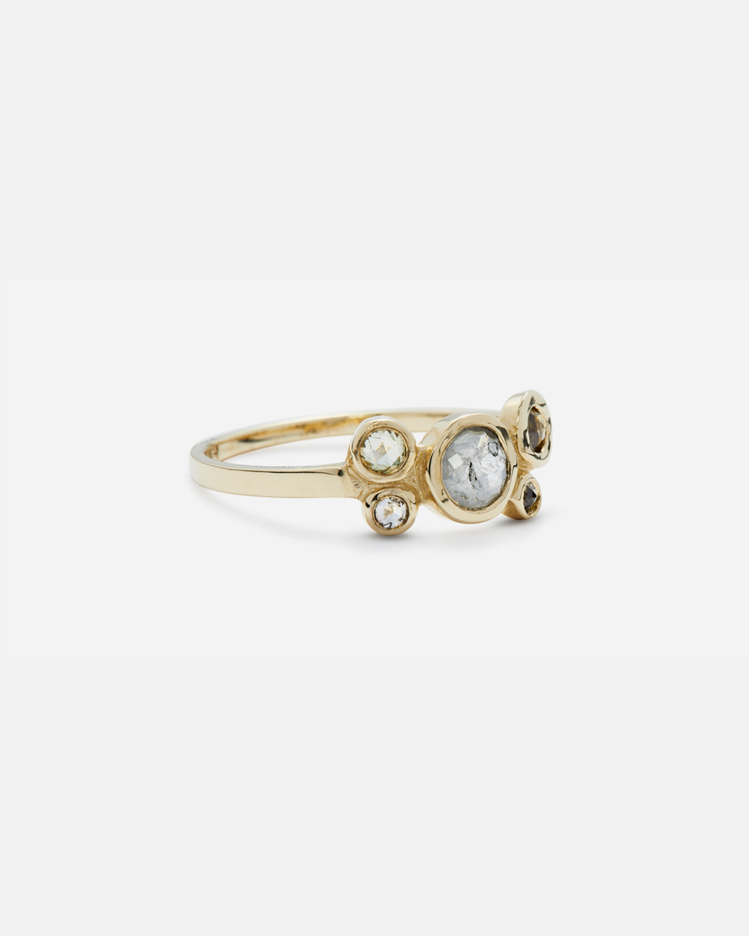 Bubble 25 / Rose Cut Colored Diamond Ring By Hiroyo