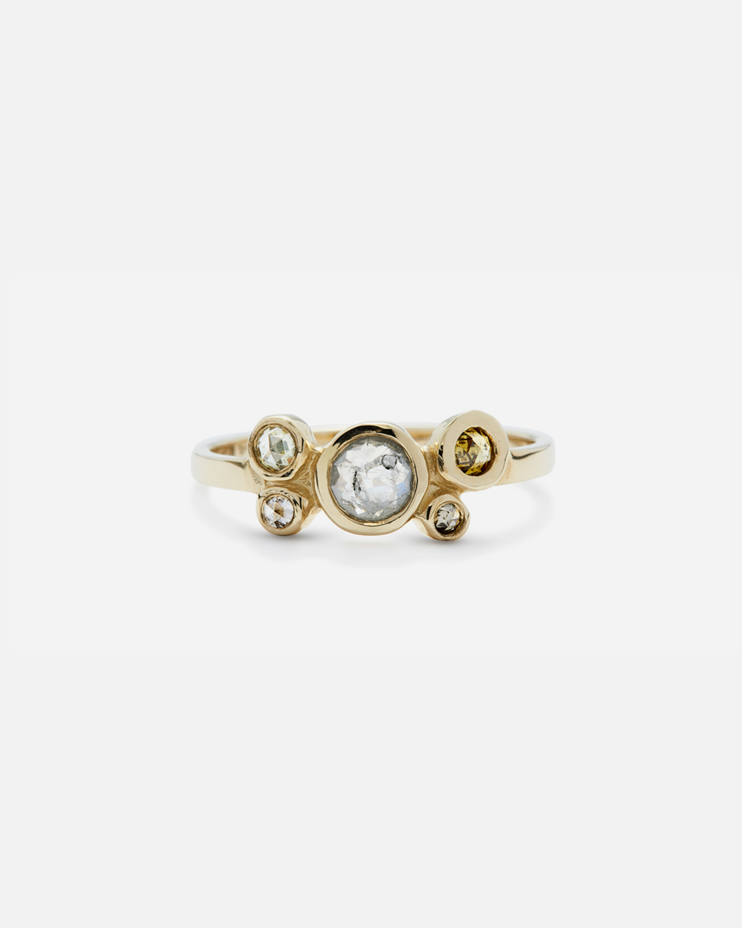Bubble 25 / Rose Cut Colored Diamond Ring By Hiroyo