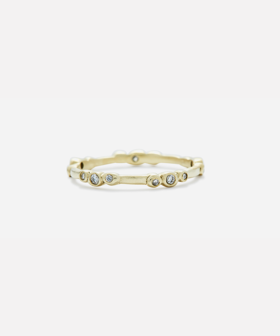 Bubble 12 / White Diamond Ring By Hiroyo