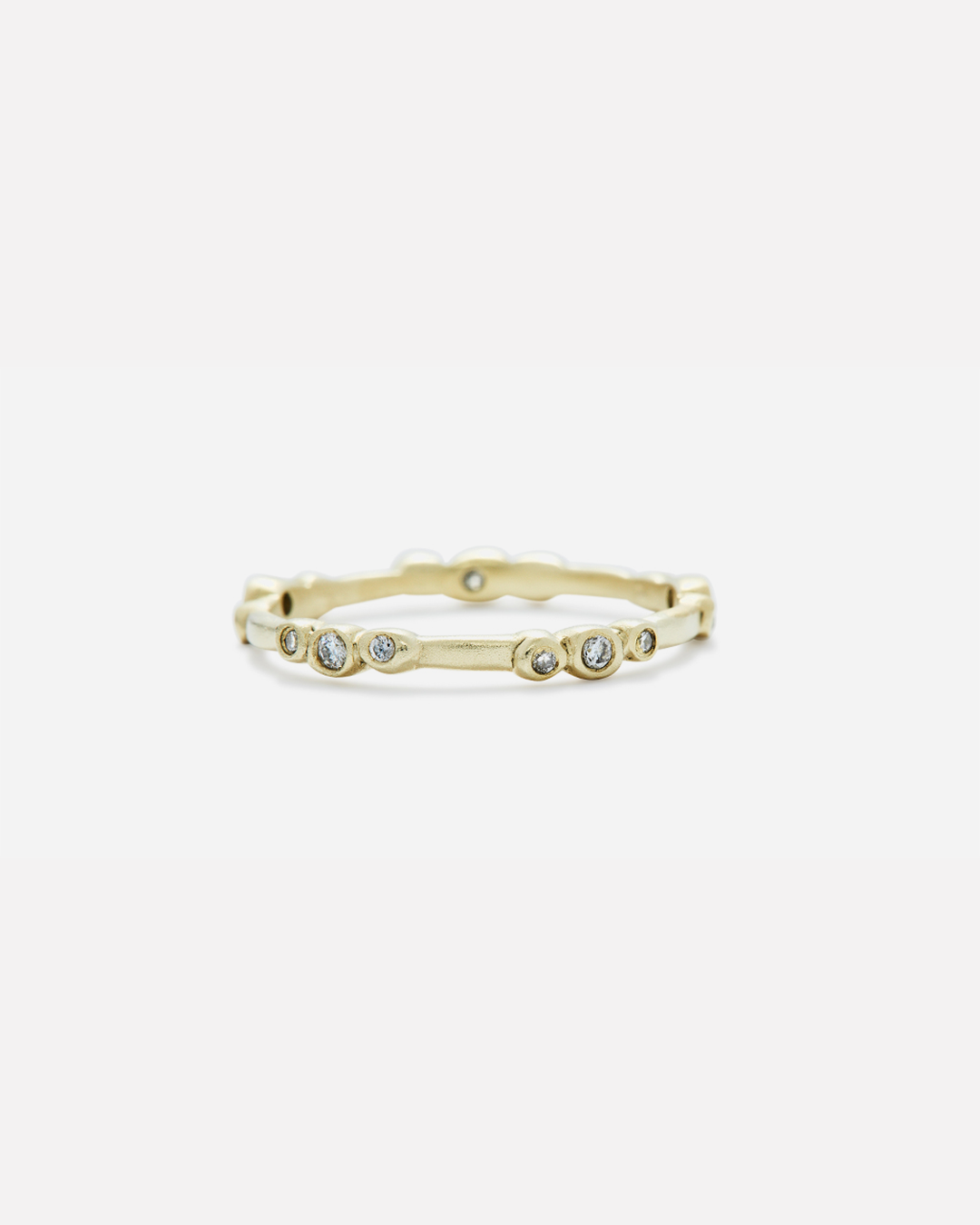 Bubble 12 / White Diamond Ring By Hiroyo