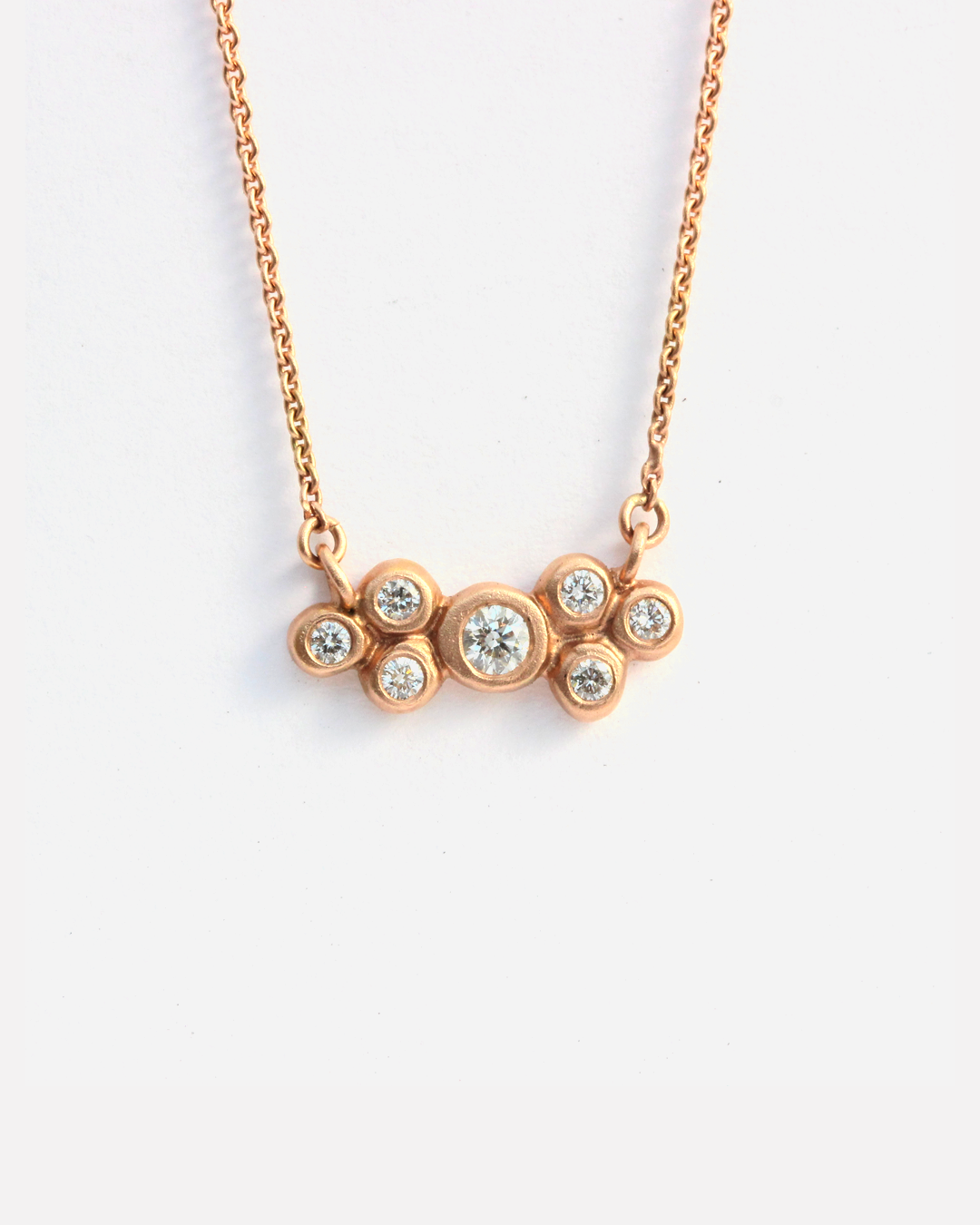 Bubble 6 / White Diamond Pendant By Hiroyo
