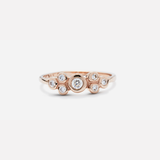 Bubble 1 / White Diamond Ring By Hiroyo