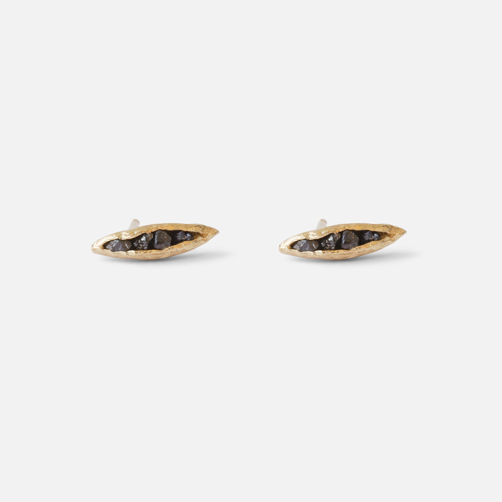 Rough Black Diamond / Studs By Ariko in earrings Category