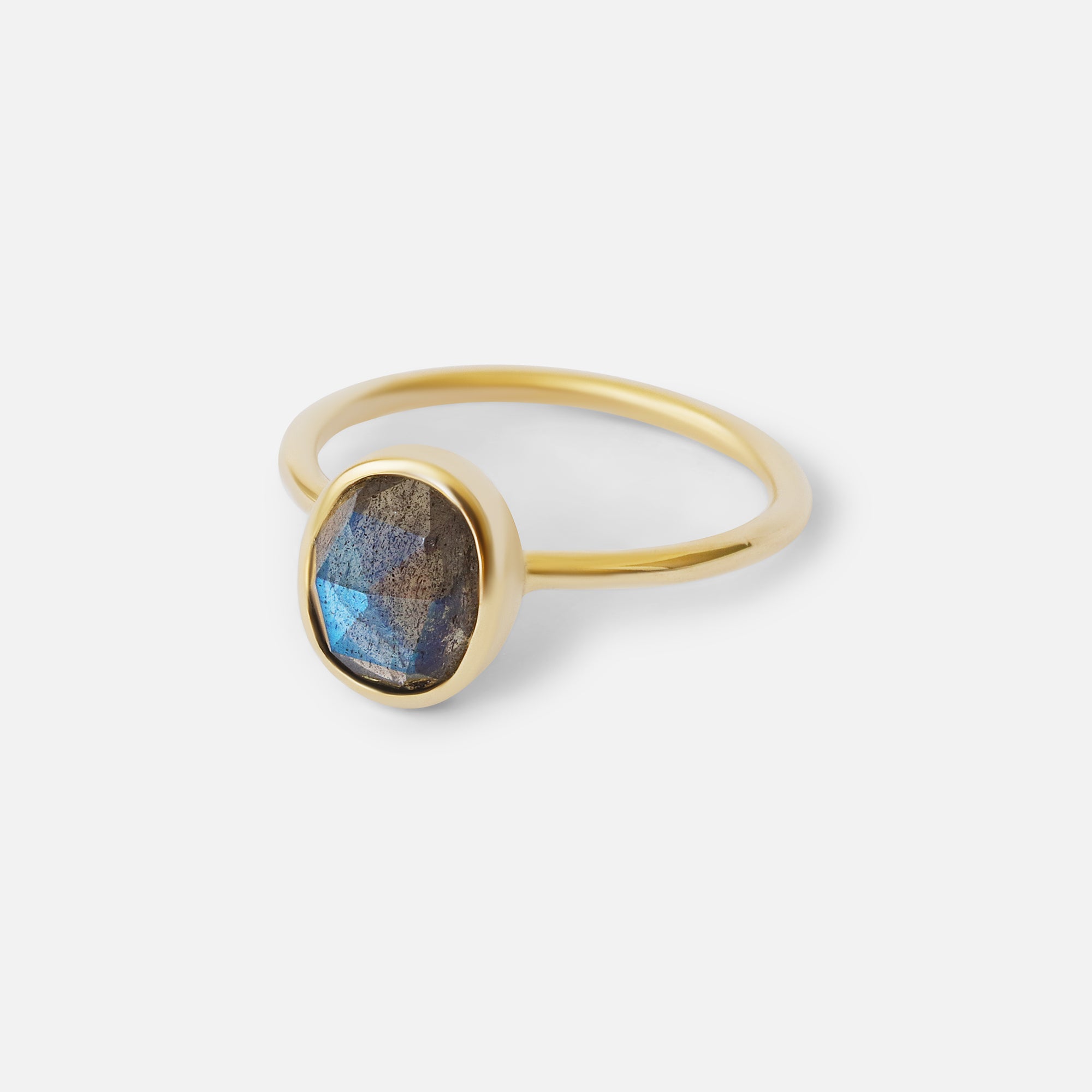 Oval Labradorite / Ring By Akiko in rings Category