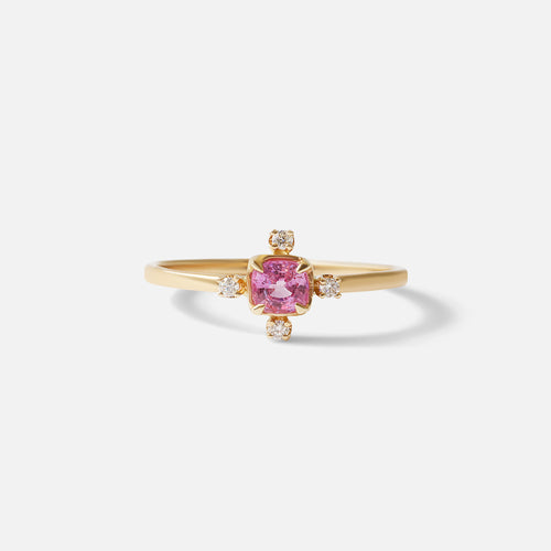 Pink Sapphire and Diamond / Ring By Akiko in ENGAGEMENT Category