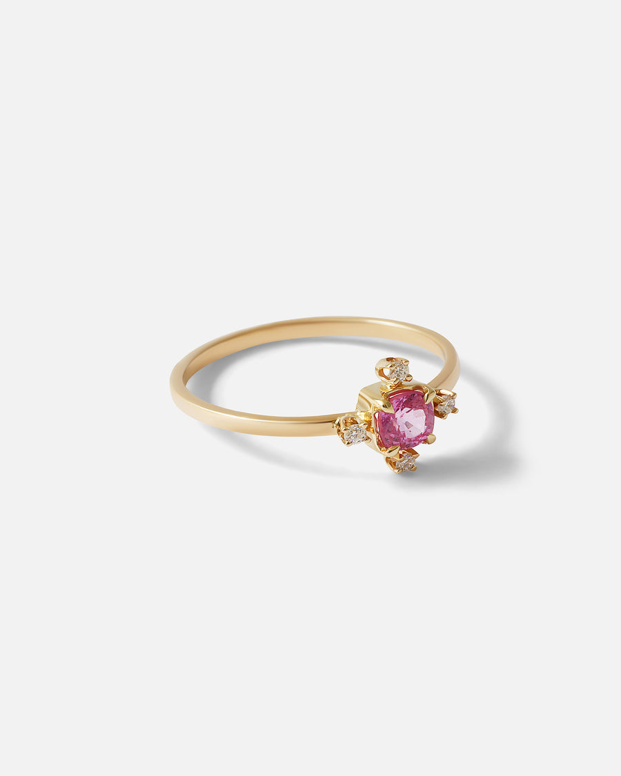 Pink Sapphire and Diamond / Ring By Akiko in ENGAGEMENT Category