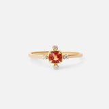 Red Sapphire and Diamond / Ring By Akiko in ENGAGEMENT Category