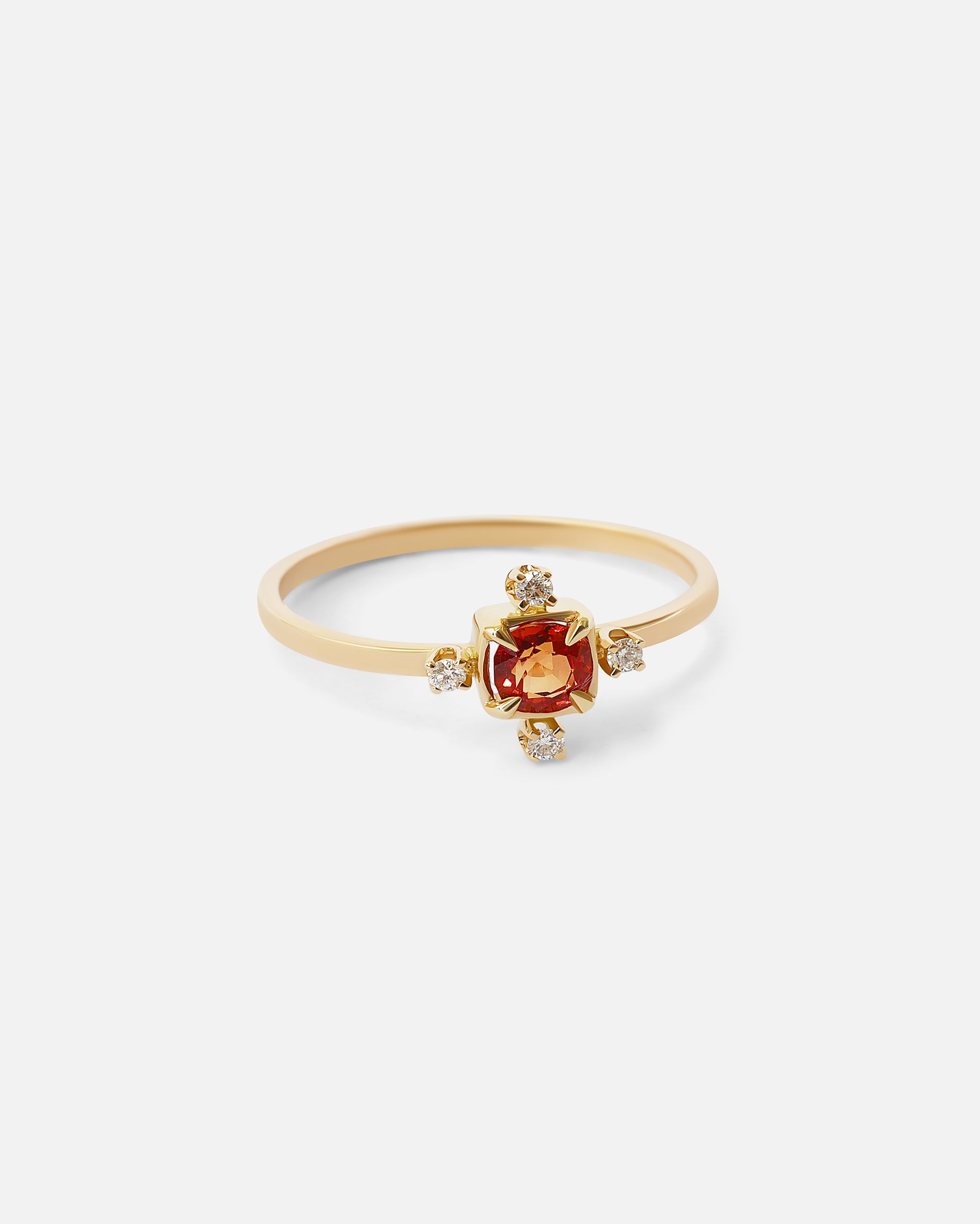 Red Sapphire and Diamond / Ring By Akiko in ENGAGEMENT Category