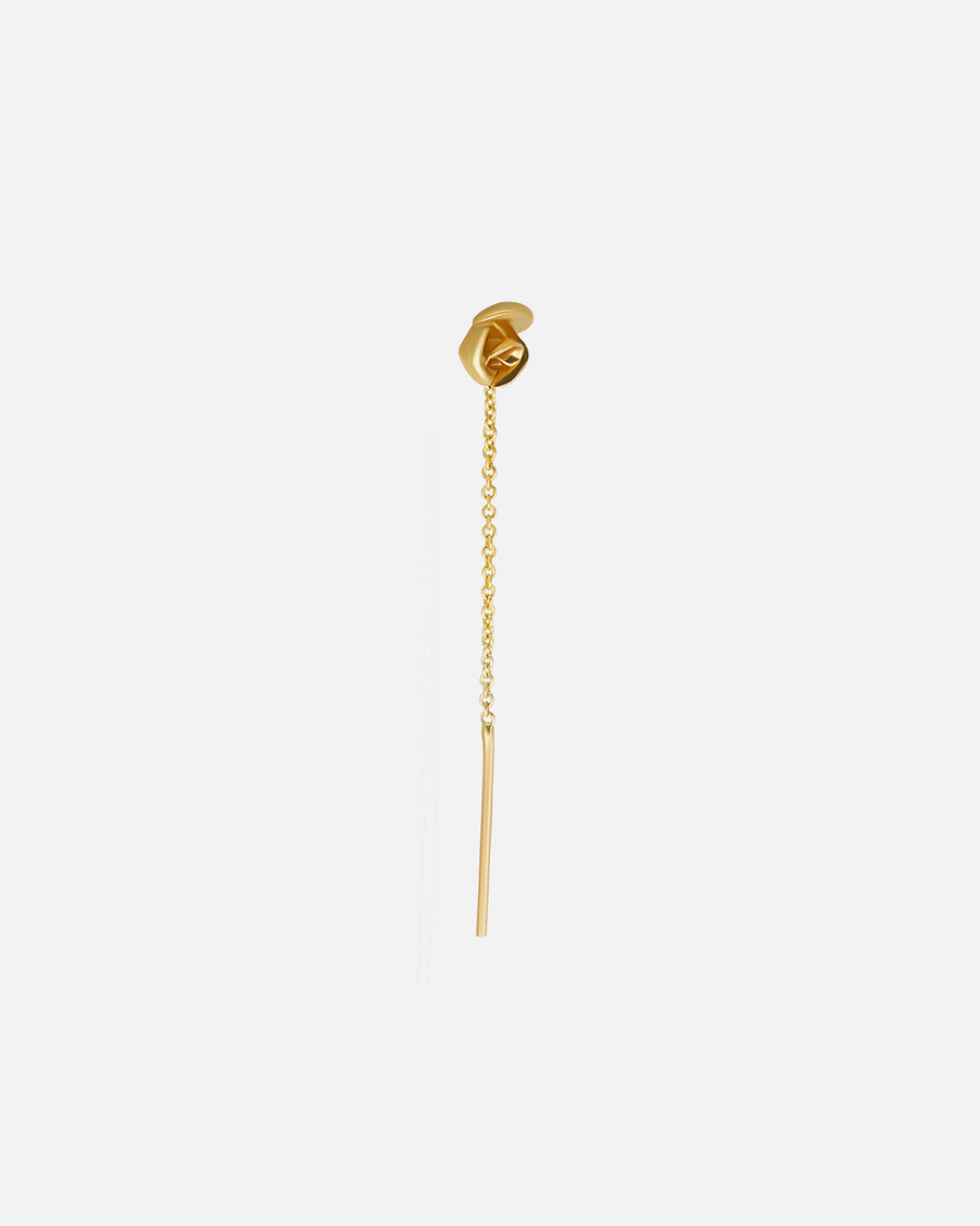 Rose Bud / Chain Earring By Akiko in earrings Category