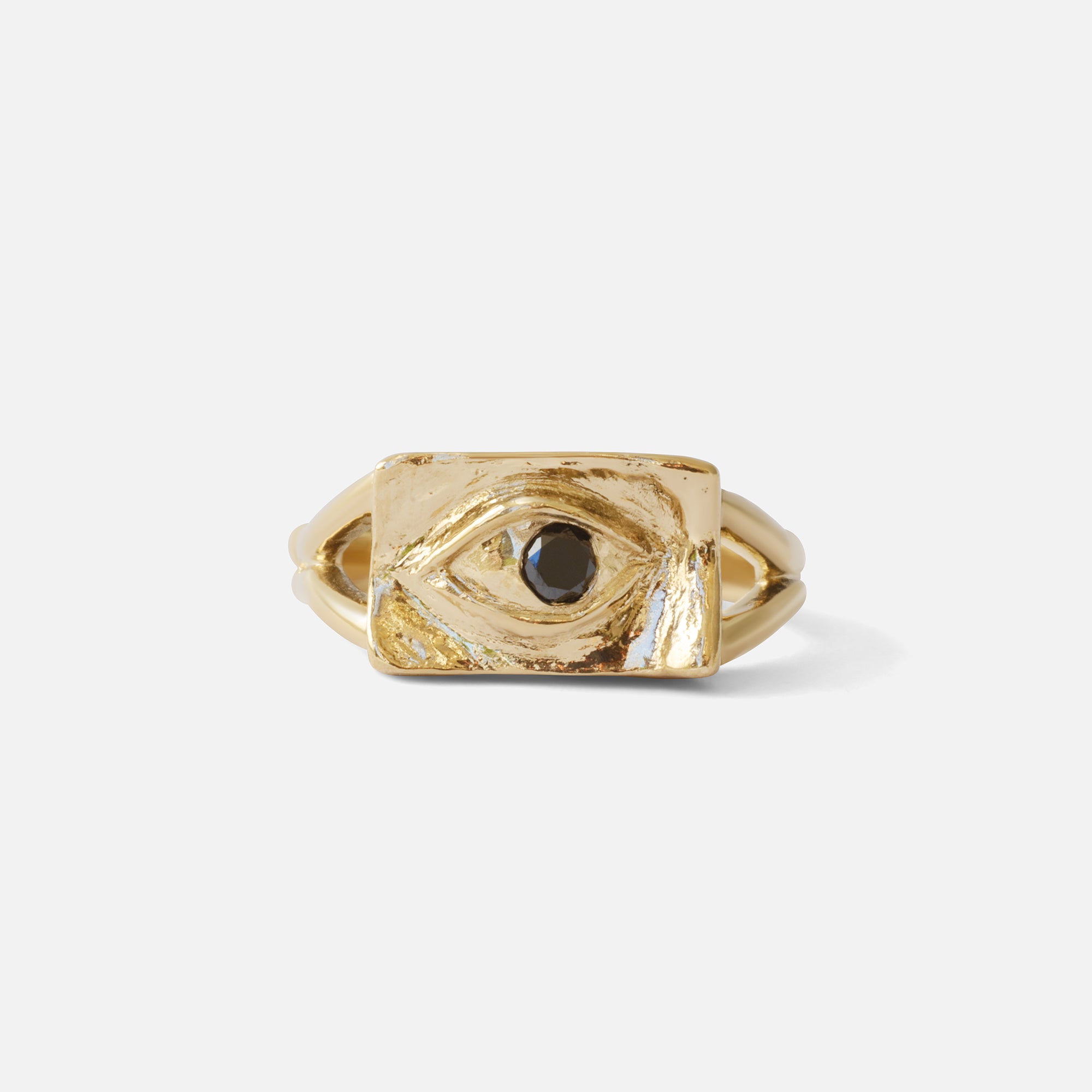 Intagliaux / Black Diamond Ring By Alfonzo