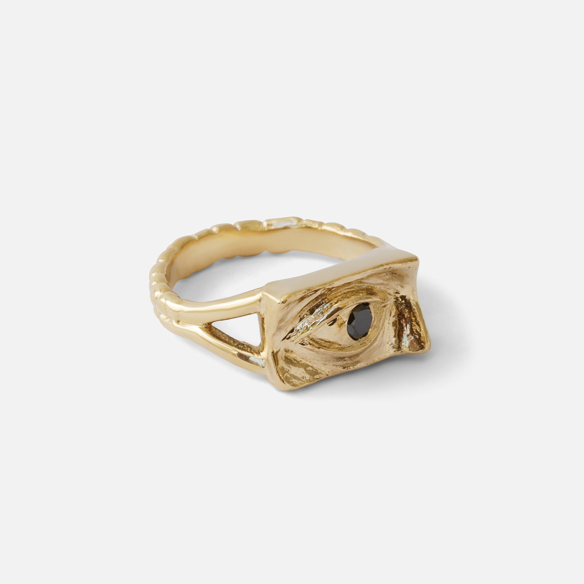 Intagliaux / Black Diamond Ring By Alfonzo