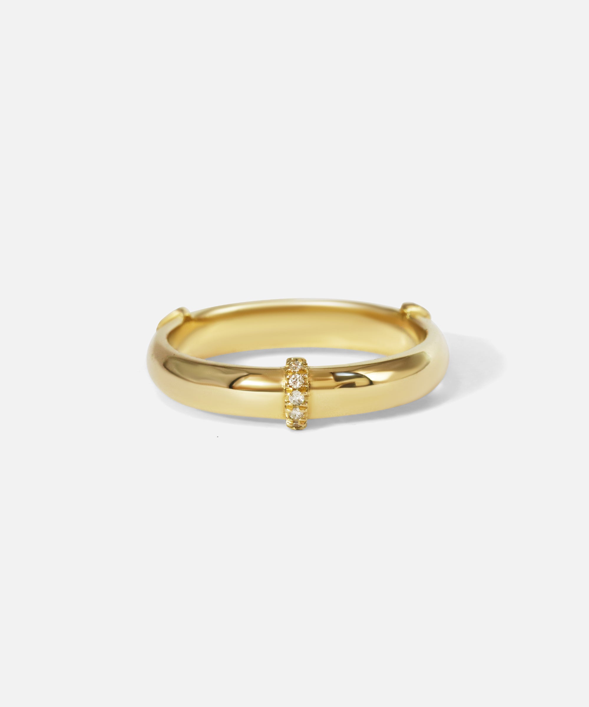 Front view of Orion Minor White Diamond Band