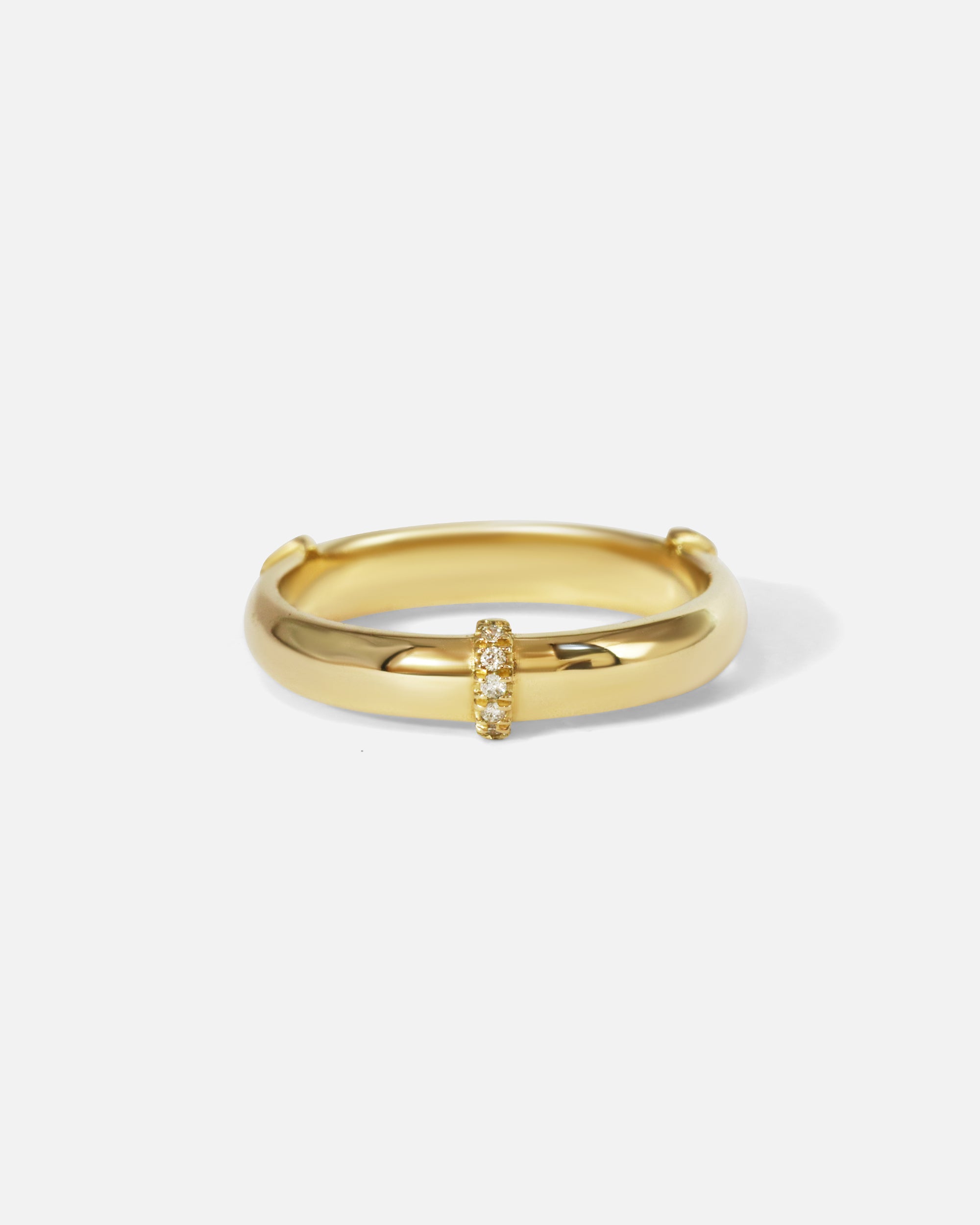 Front view of Orion Minor White Diamond Band