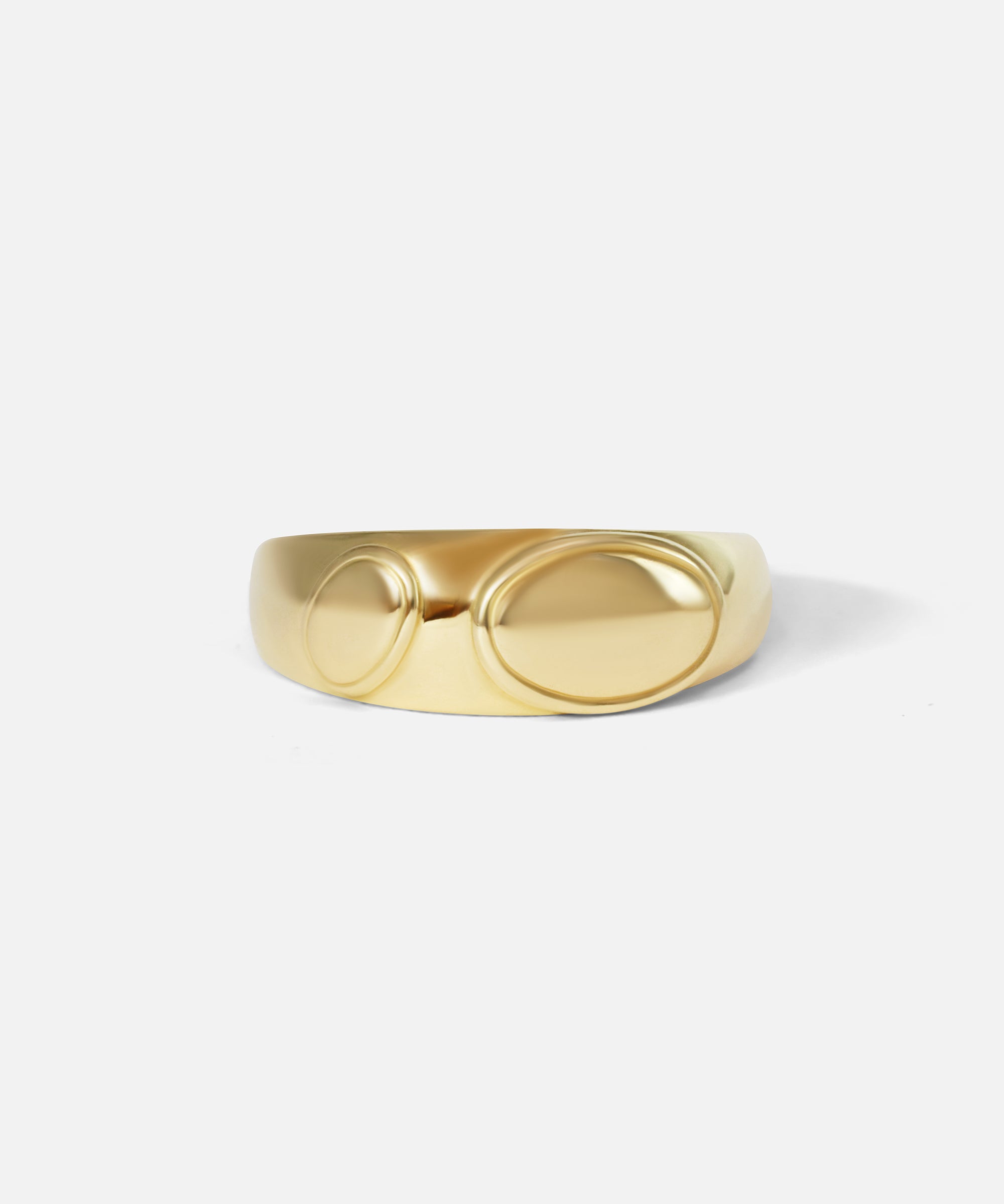 Front view of Janus Signet Ring