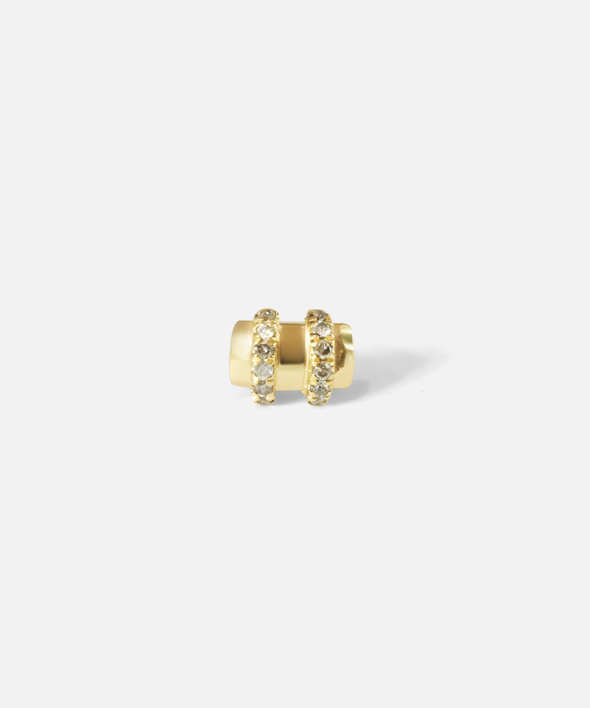 Front view of Orion Duo Salt & Pepper Diamond Stud