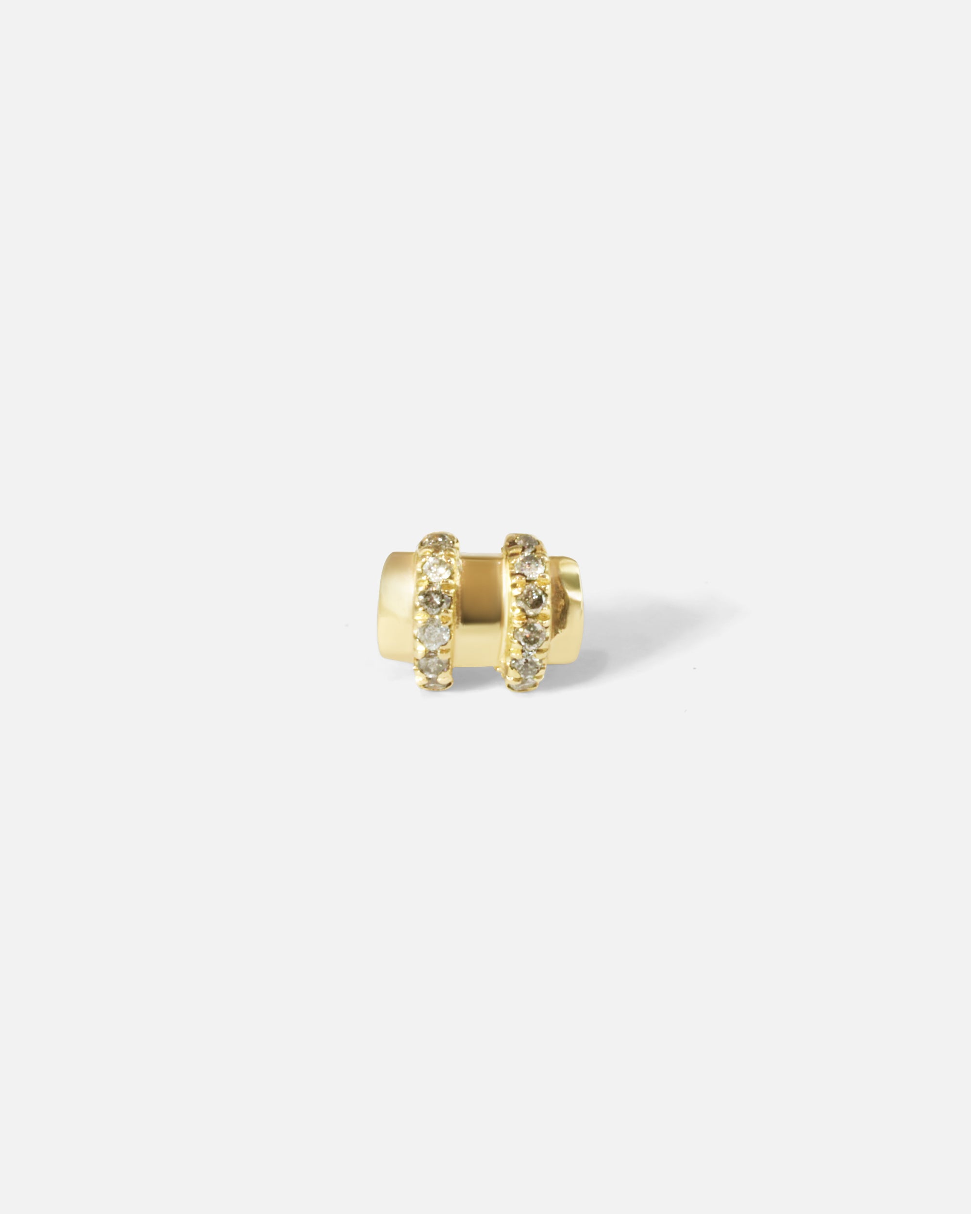 Front view of Orion Duo Salt & Pepper Diamond Stud