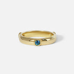 Front view of Orion Major Blue Sapphire Band