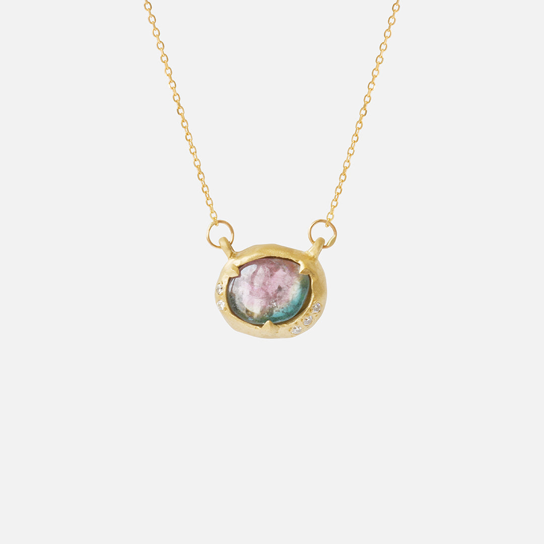 Watermelon Tourmaline / 1.06ct Pendant By Ariko in pendants Category