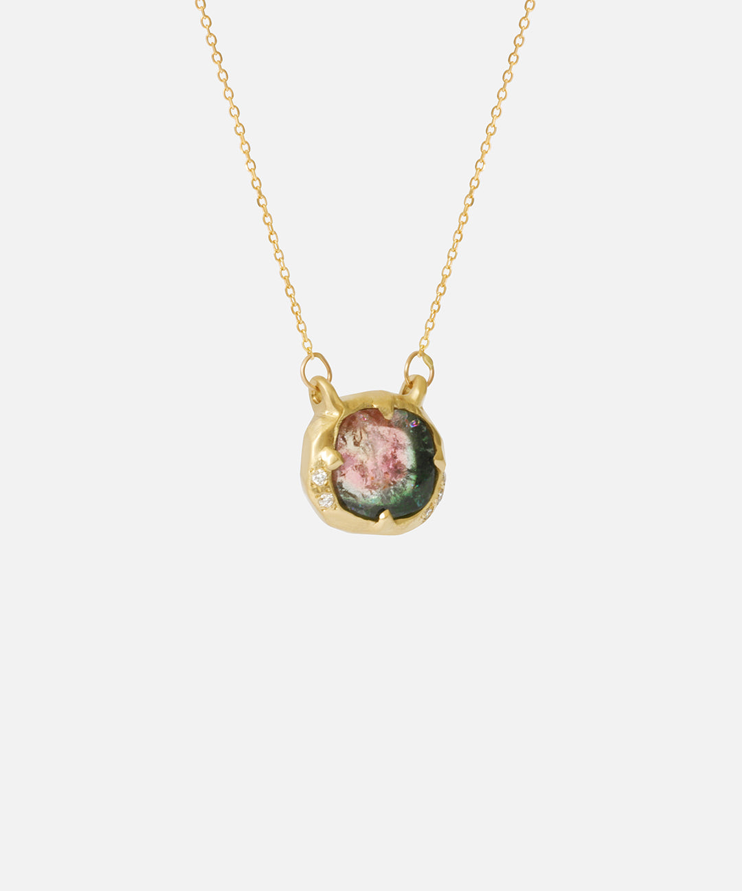 Watermelon Tourmaline / 1.20ct Pendant By Ariko