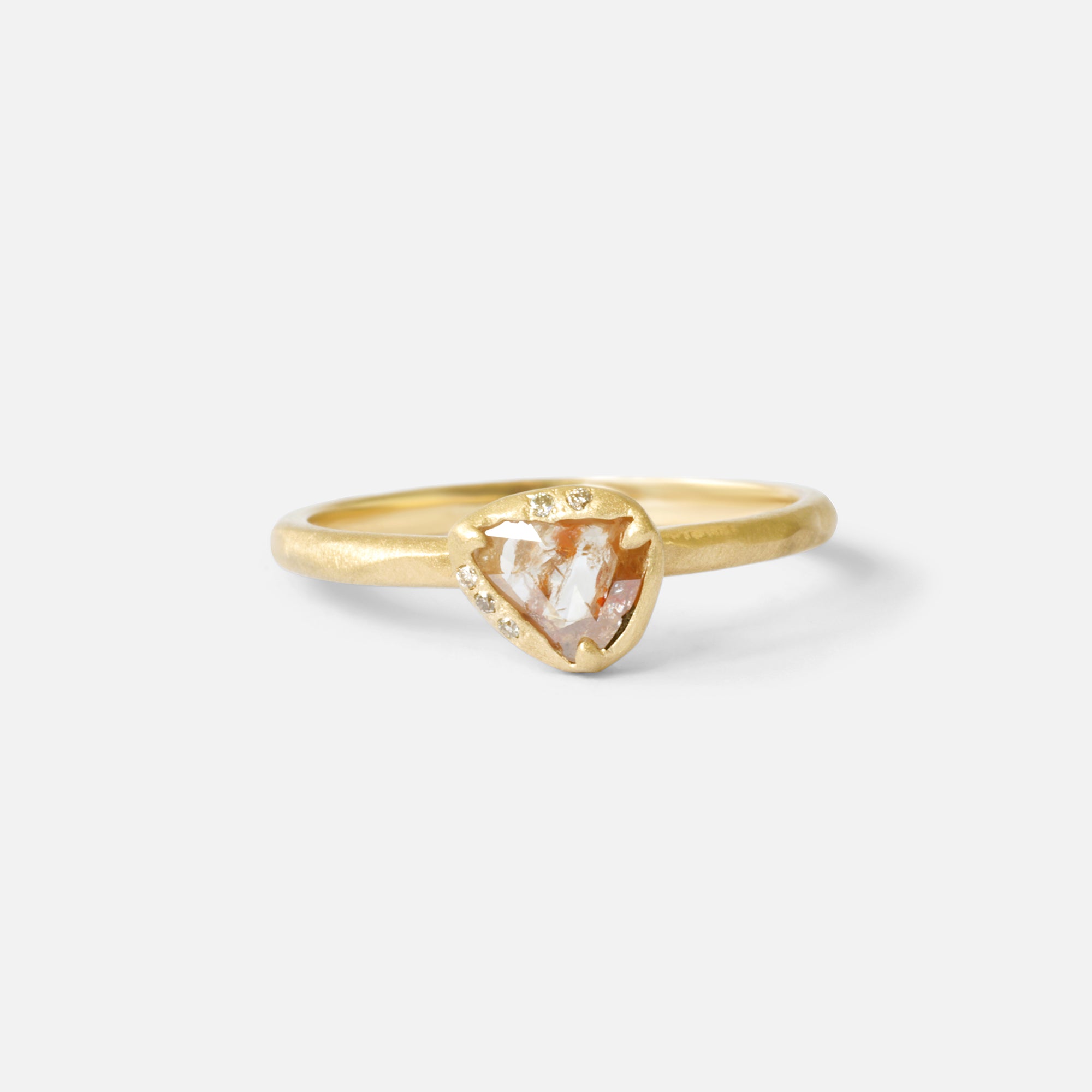 Triangular Brown Diamond / Ring By Ariko in rings Category