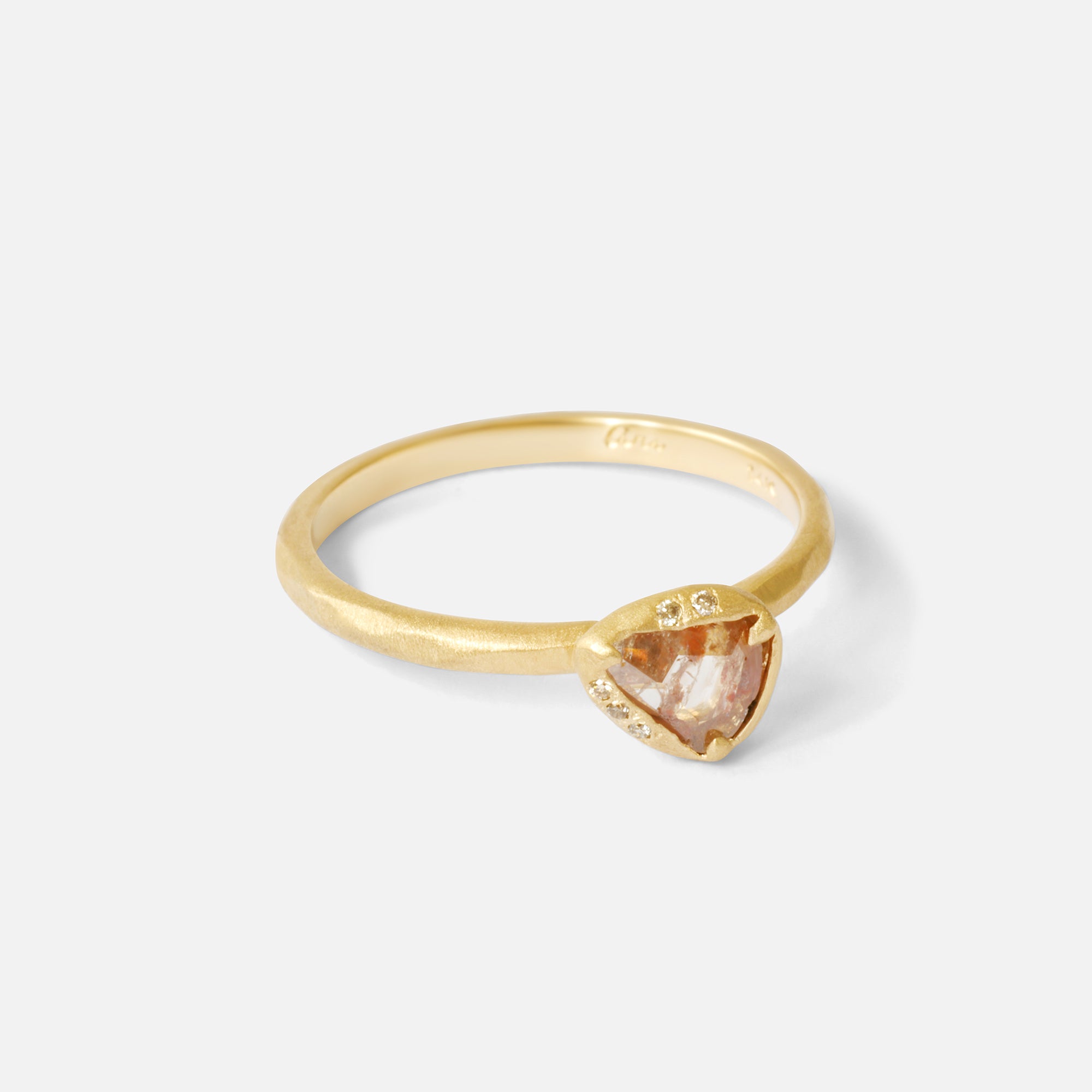 Triangular Brown Diamond / Ring By Ariko in rings Category