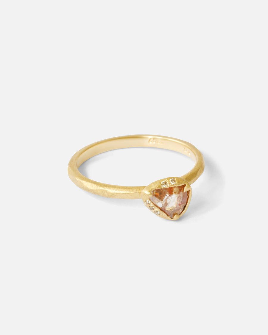 Triangular Brown Diamond / Ring By Ariko in rings Category