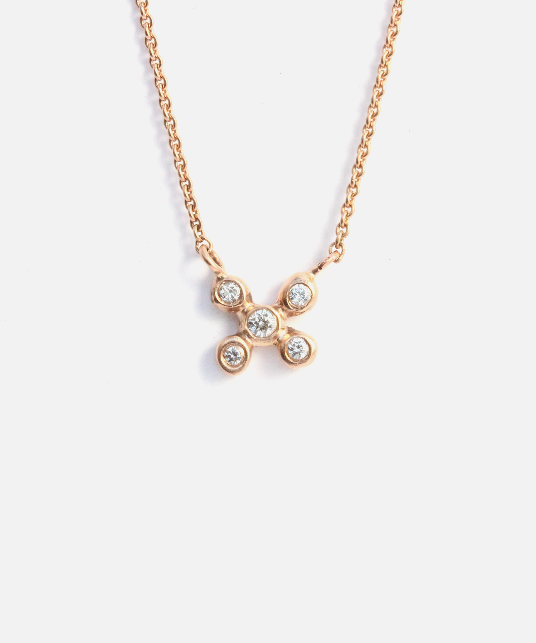 Bubble 10 / White Diamond Pendant By Hiroyo