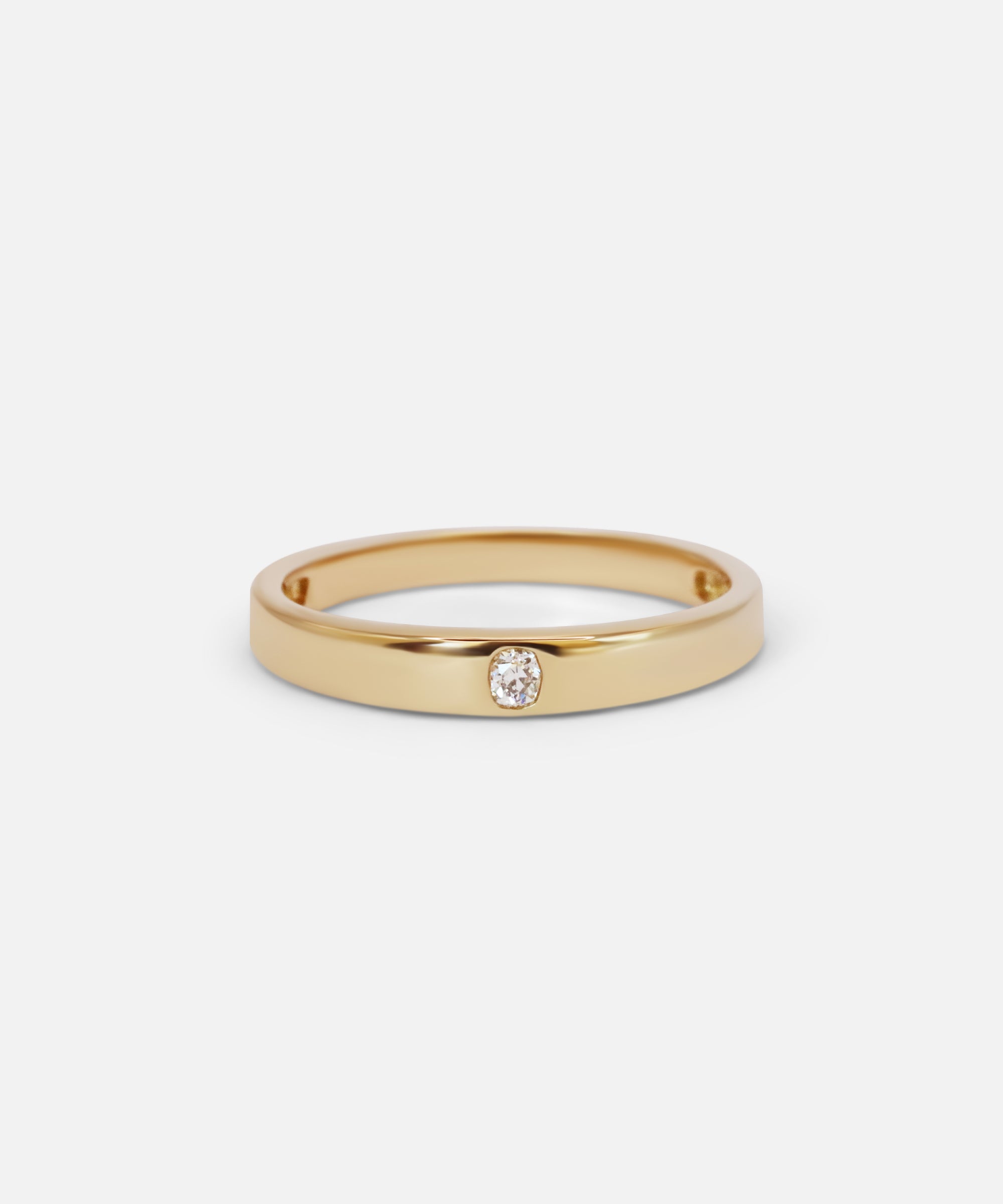 Floe Signet / Old Miner Diamond Ring By Casual Seance