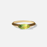 Front view of Florence / Marquise Sapphire Ring