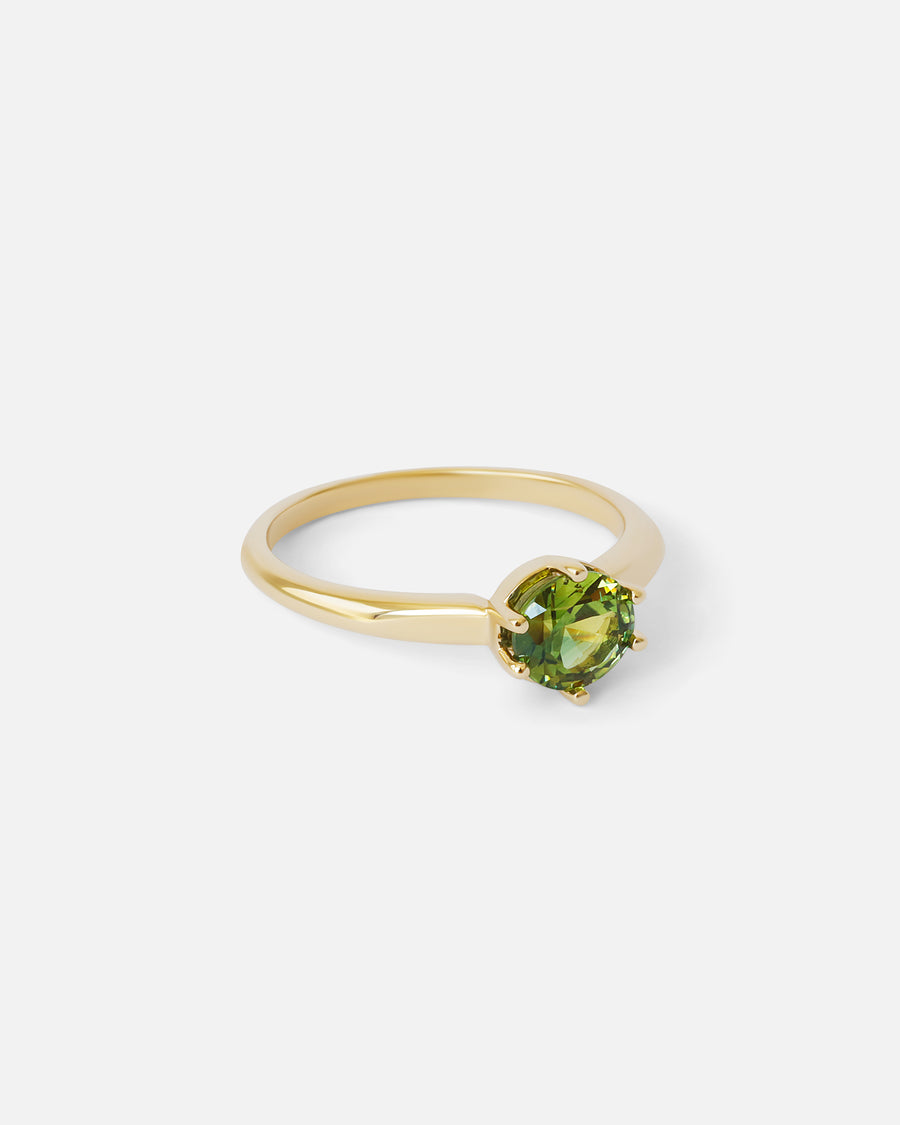 Leigh / Round Sapphire Ring By Casual Seance in ENGAGEMENT Category