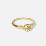 Side view of Lou / Old Euro Diamond Ring