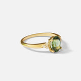 Side view of Rooney / Oval Sapphire Ring