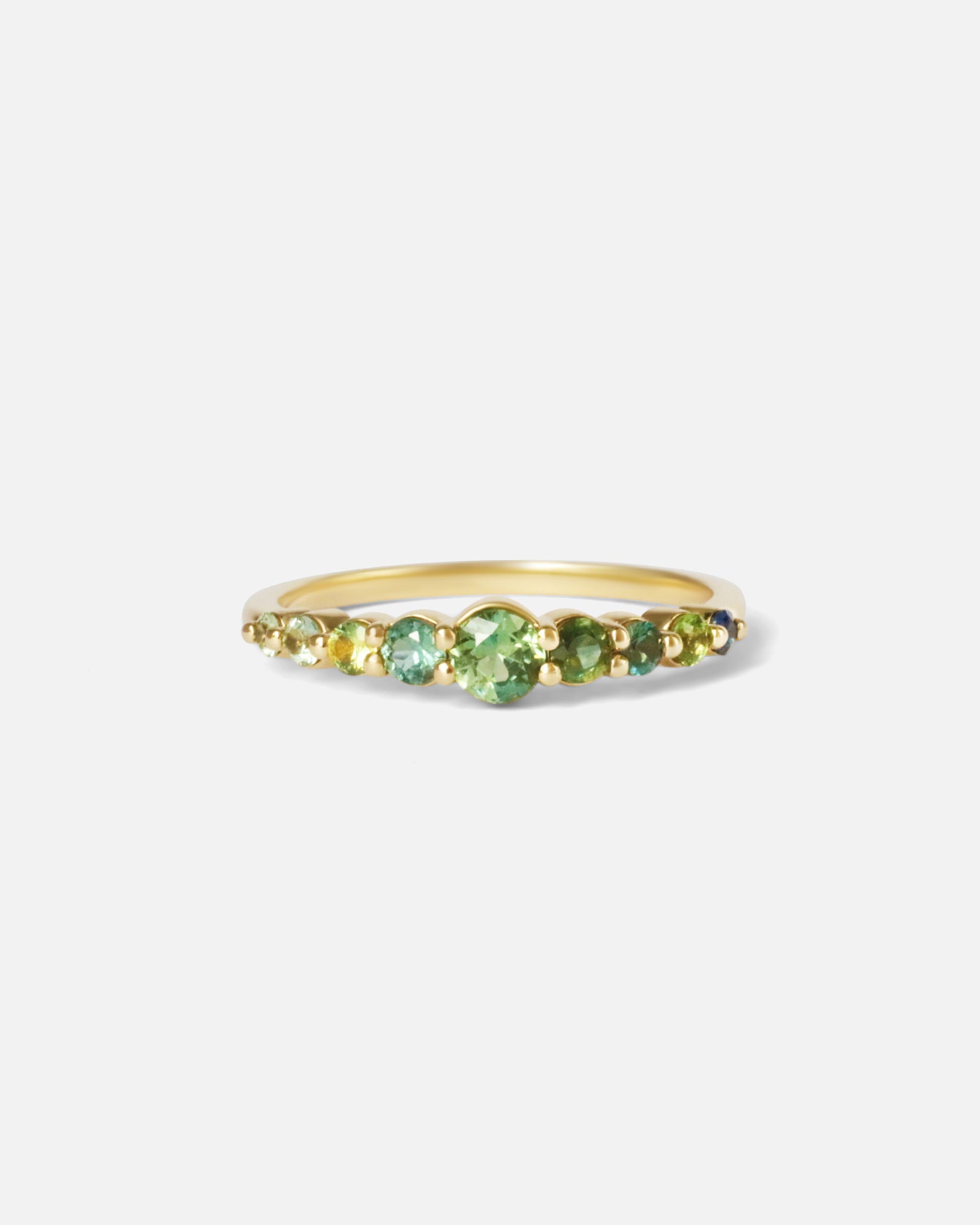 Front view of Edie / Round Sapphire Ring