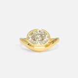 Front view of Mena Ring / Oval Diamond by Ciara Alice
