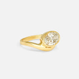 Side view of Mena Ring / Oval Diamond by Ciara Alice