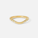 Front view of Dotie Band / White Diamonds by Ciara Alice