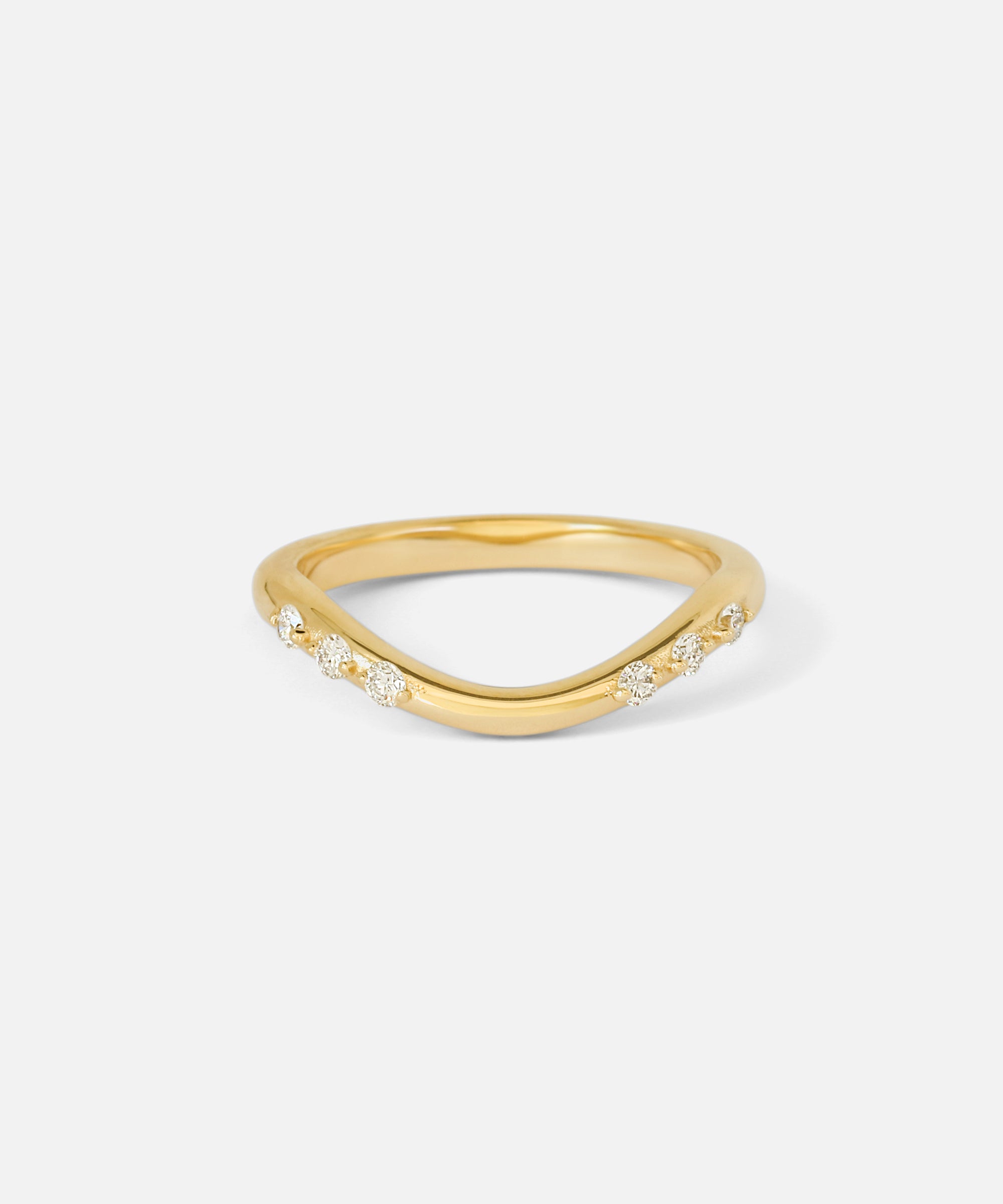 Front view of Dotie Band / White Diamonds by Ciara Alice