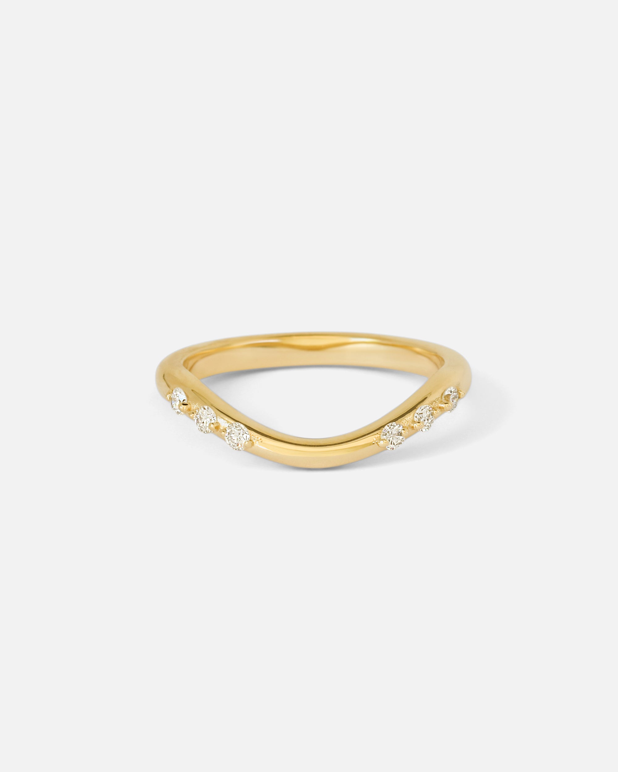 Front view of Dotie Band / White Diamonds by Ciara Alice