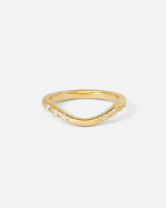 Front view of Dotie Band / White Diamonds by Ciara Alice