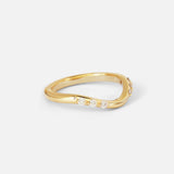 Side view of Dotie Band / White Diamonds by Ciara Alice