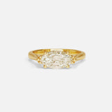 Front view of Ella Ring / Marquise Diamond by Ciara Alice