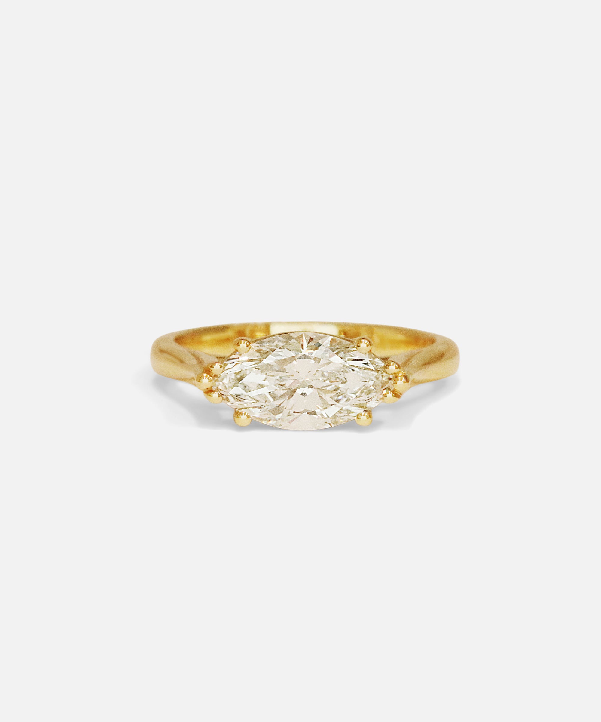 Front view of Ella Ring / Marquise Diamond by Ciara Alice