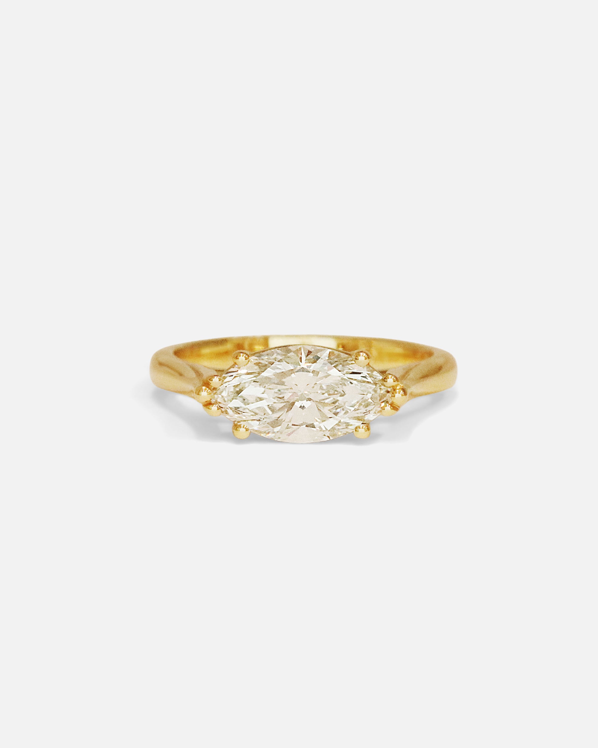 Front view of Ella Ring / Marquise Diamond by Ciara Alice
