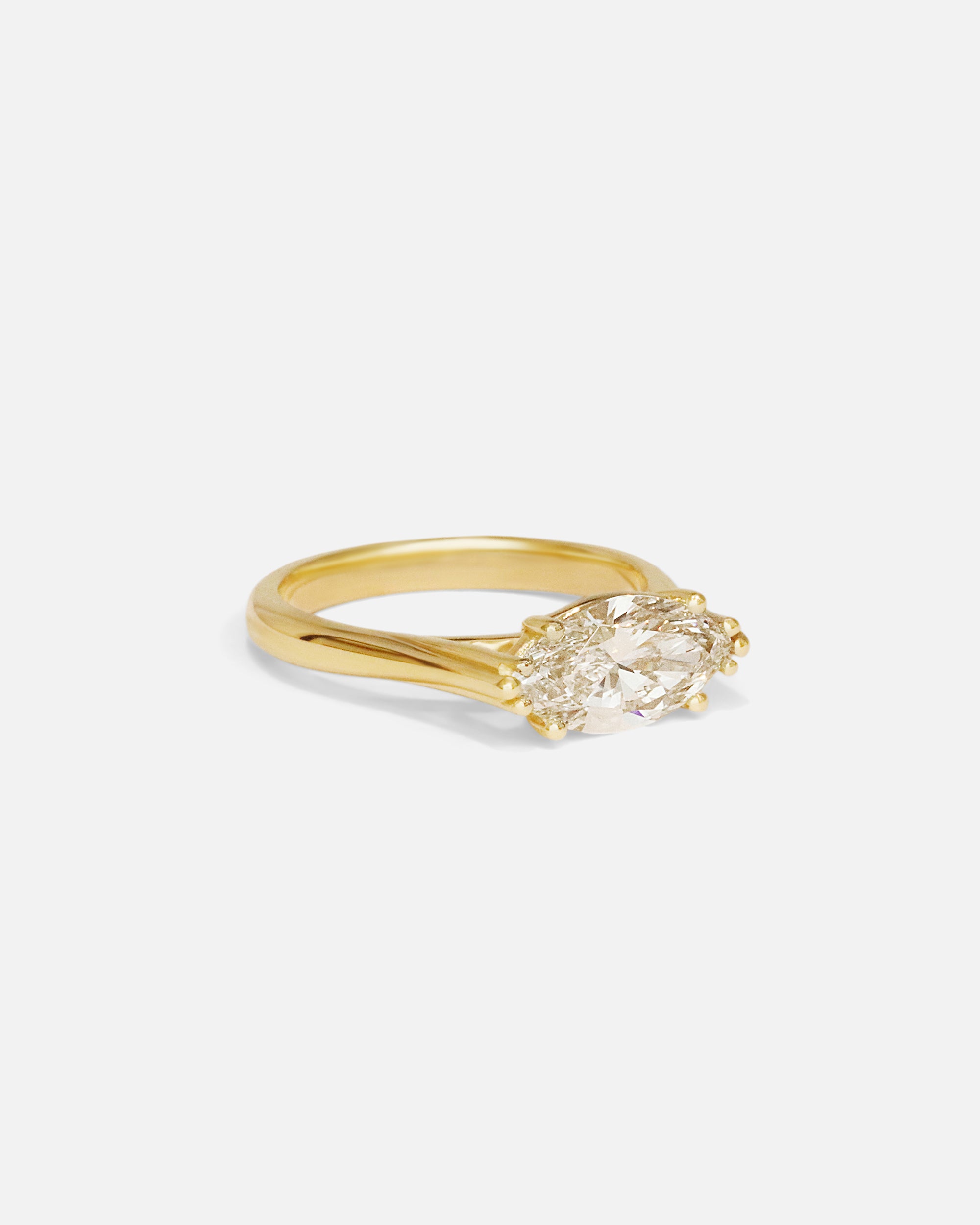 Side view of Ella Ring / Marquise Diamond by Ciara Alice