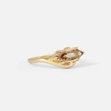 Side view of Honey Ring / Champagne Diamond by Ciara Alice